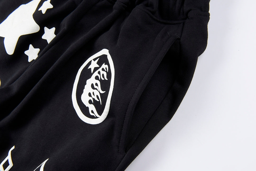 Hellstar path to paradise Black Sweatpants 运动休息纯棉长裤 - view 5