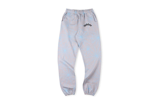 Sp5der 555555 Slate Gray Web Hoodie pants蜘蛛网满花长裤 - view 10