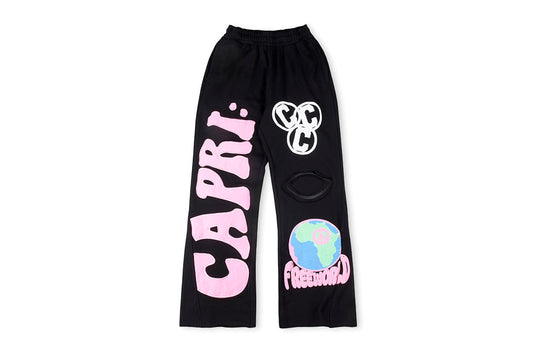 Hellstar Project Capri Flared pants 休闲喇叭拼接男女运动长裤 - view 16