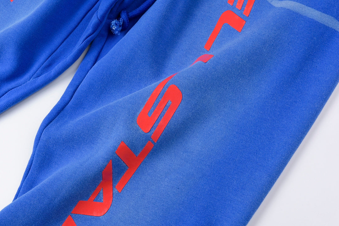 Hellstar Sports Gel Blue Hoodie pants 蓝色套装长裤 - view 4