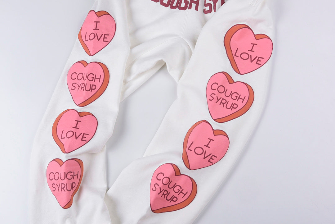 2024欧美潮That's A Awful Lot of Cough Syrup 爱心运动休闲长裤 - view 7