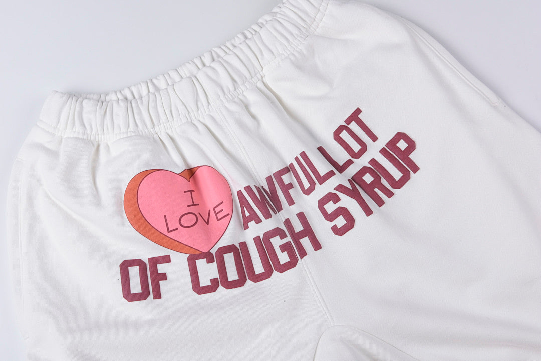 2024欧美潮That's A Awful Lot of Cough Syrup 爱心运动休闲长裤 - view 8