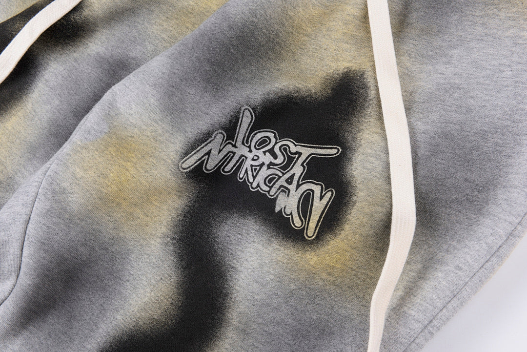 Lost intricacy Lavender Zip Up Hoodie logo洗水印花长裤 - view 4