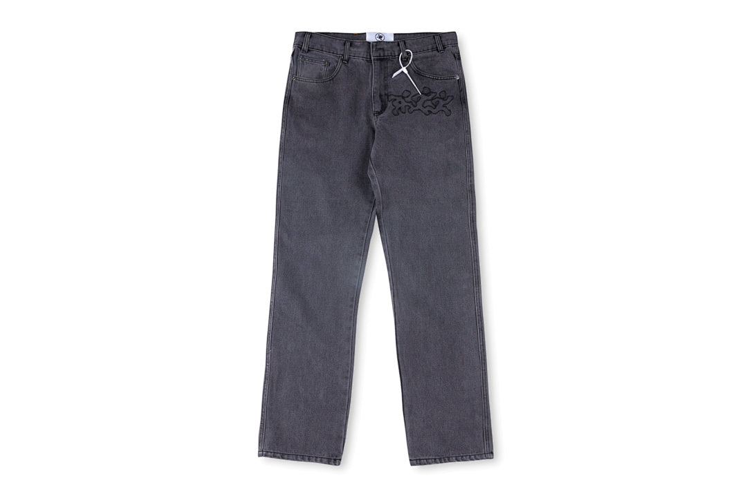 Project Capri Emergency jeans 刺绣欧美风休闲牛仔长裤 - view 2