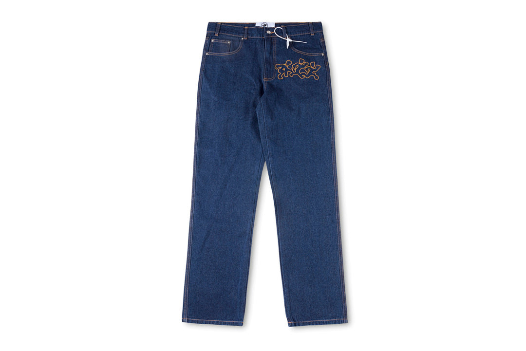 Project Capri Emergency jeans 刺绣欧美风休闲牛仔长裤 - view 4
