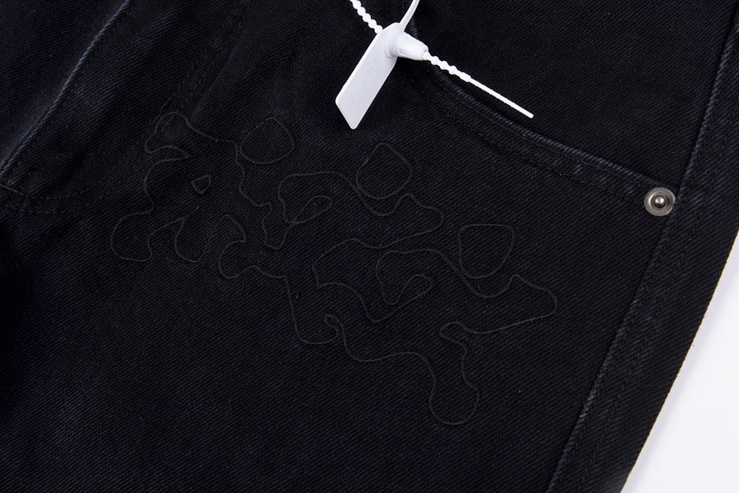 Project Capri Emergency jeans 刺绣欧美风休闲牛仔长裤 - view 8