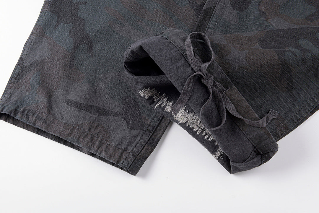 Hellstar Studios Capsule 11Camo Cargo Shorts刺绣工装长裤 - view 1