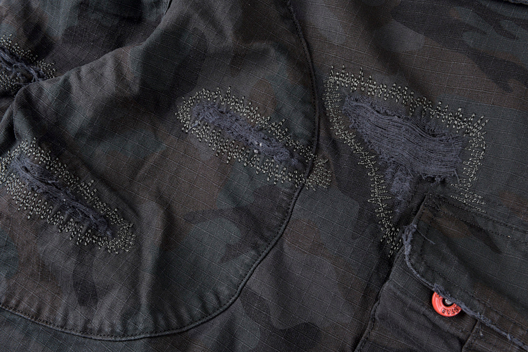Hellstar Studios Capsule 11Camo Cargo Shorts刺绣工装长裤 - view 9