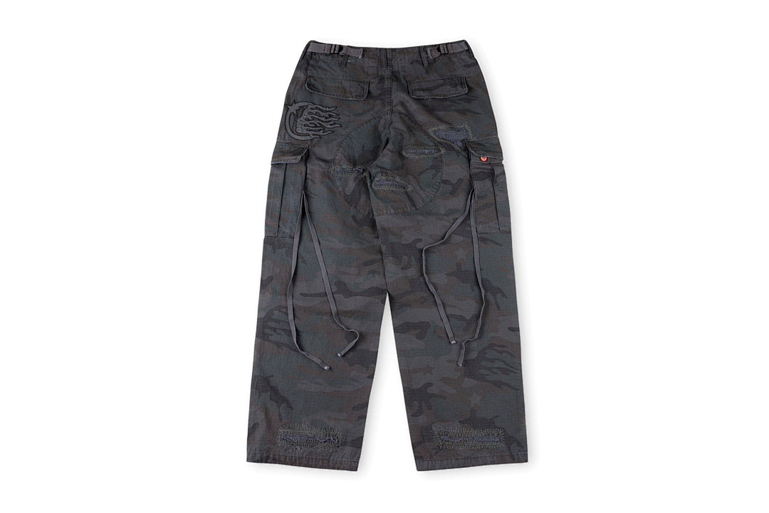 Hellstar Studios Capsule 11Camo Cargo Shorts刺绣工装长裤 - view 13