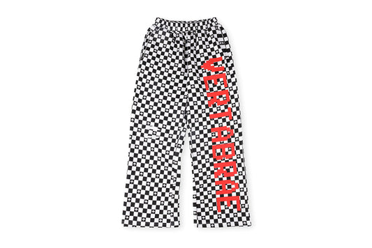 Vertabre Tattoo Zip Up Hoodie 破洞经典黑白格休闲纯棉长裤 - view 10