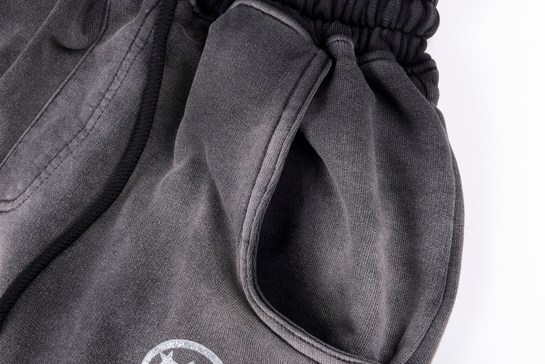 Hellstar Studios Glitter printing Hoodie 闪片印花洗水套装长裤 - view 3