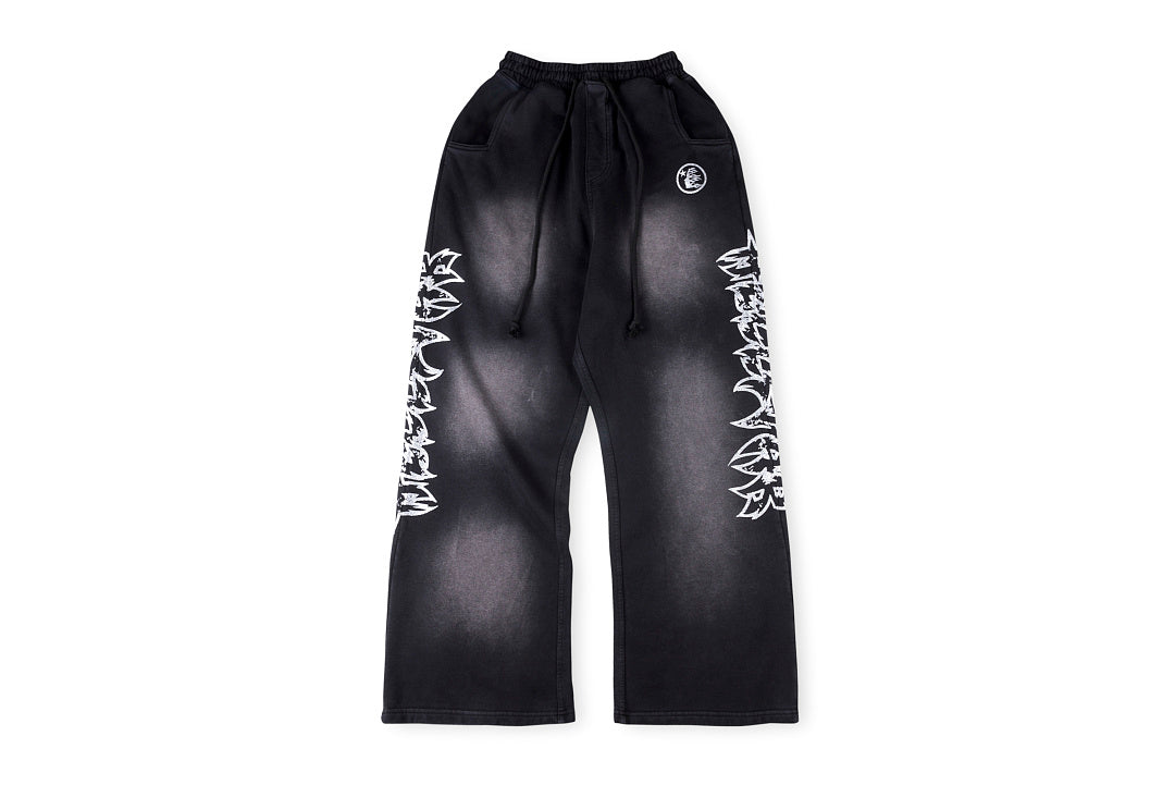Hellstar Studios Glitter printing Hoodie 闪片印花洗水套装长裤 - view 12