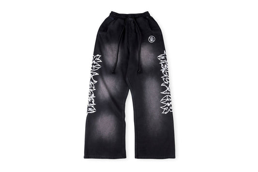 Hellstar Studios Glitter printing Hoodie 闪片印花洗水套装长裤 - view 12