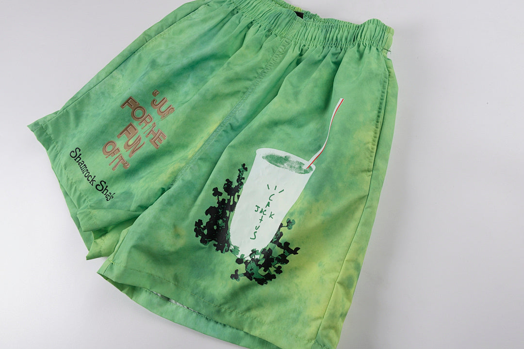 Travis Scott Cactus Jack Shorts tee联名M记周边运动休闲短裤 - view 6