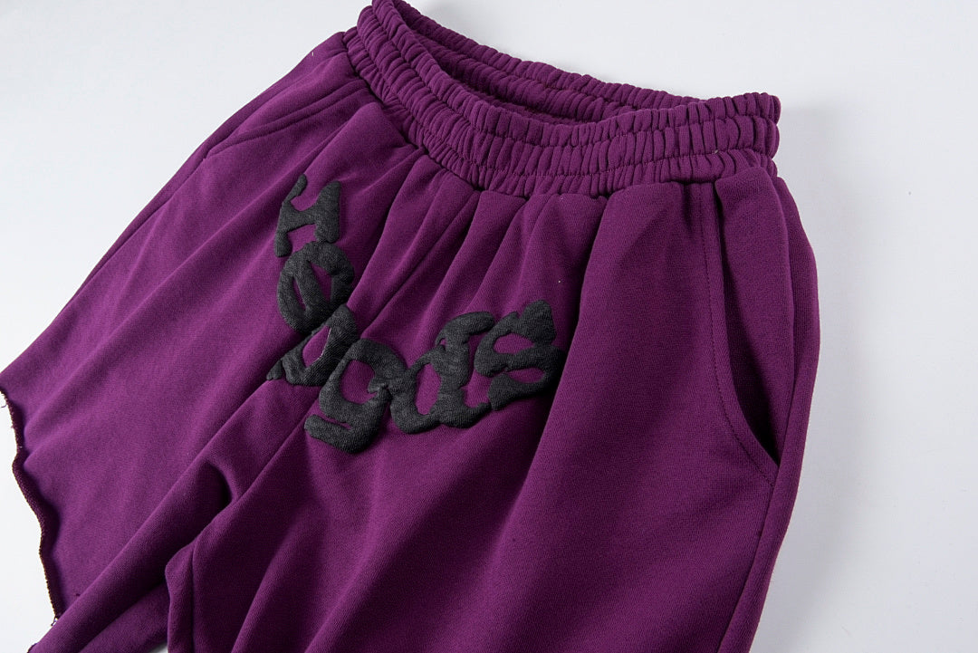 明星同款Sp5der 555555 Wed Hoodie Sky Blue浅蓝色短裤 - view 14