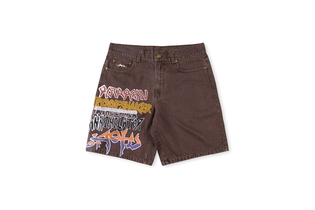 Travis Scott cactus jack Utopia Shorts 牛仔休闲短裤 - view 11
