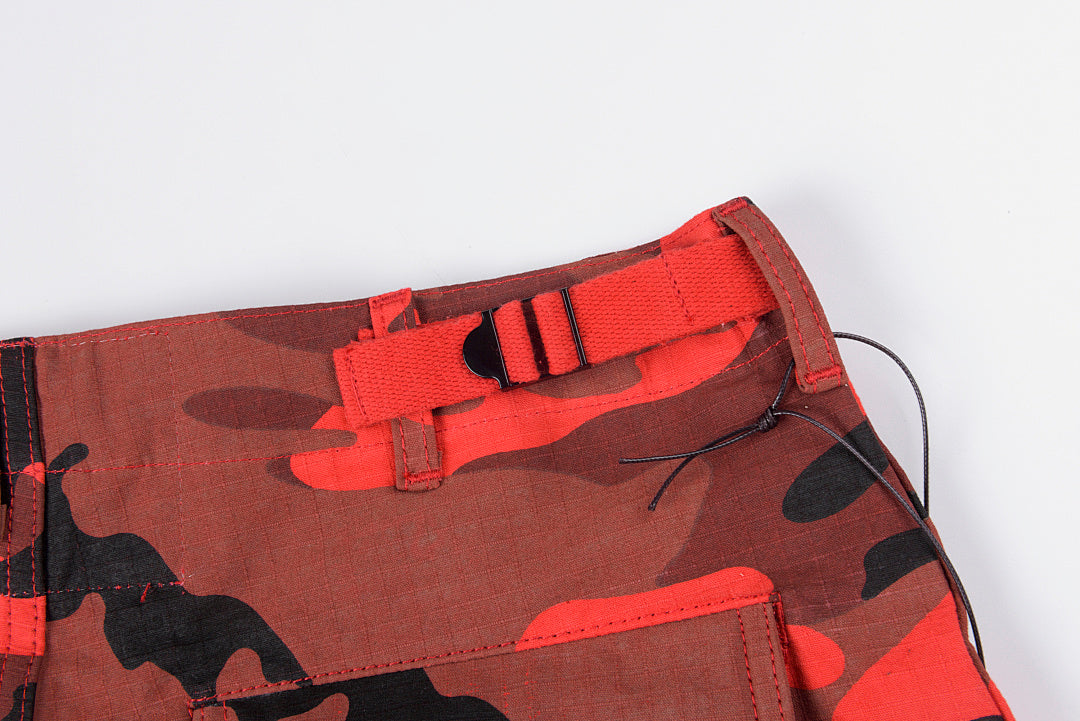 Hellstar Studios Capsule 11 Camo Cargo Shorts刺绣钉珠工装短裤 - view 10