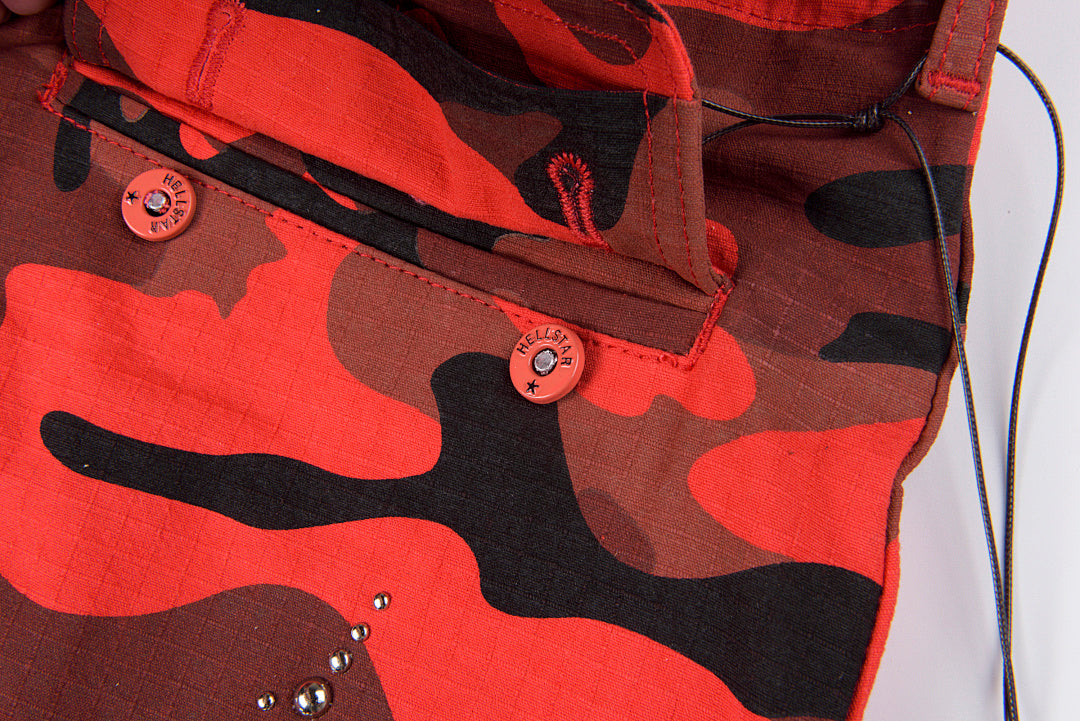 Hellstar Studios Capsule 11 Camo Cargo Shorts刺绣钉珠工装短裤 - view 12