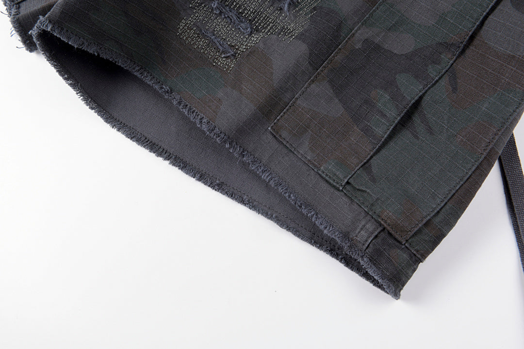 Hellstar Studios Capsule 11Camo Cargo Shorts刺绣工装短裤 - view 1