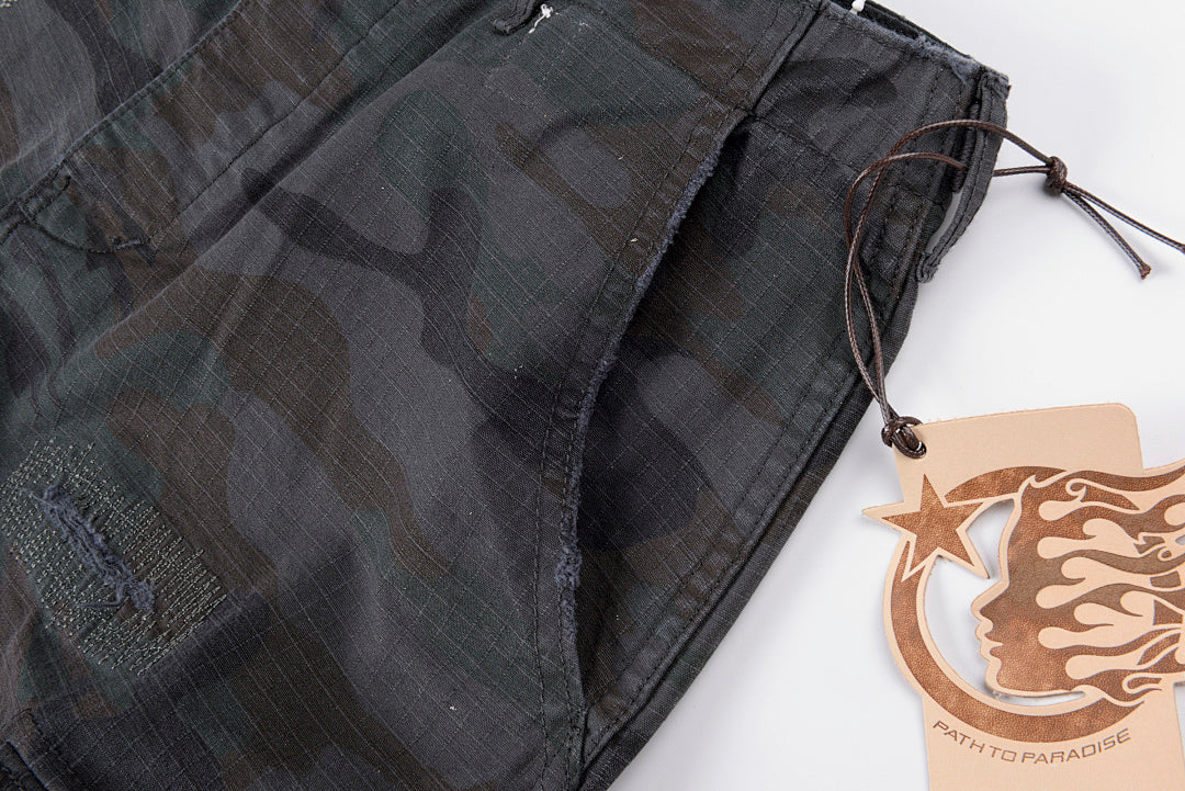 Hellstar Studios Capsule 11Camo Cargo Shorts刺绣工装短裤 - view 3