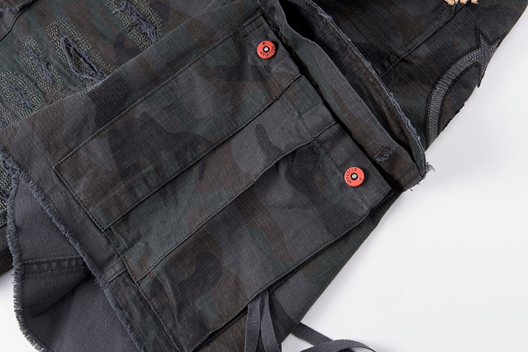 Hellstar Studios Capsule 11Camo Cargo Shorts刺绣工装短裤 - view 4