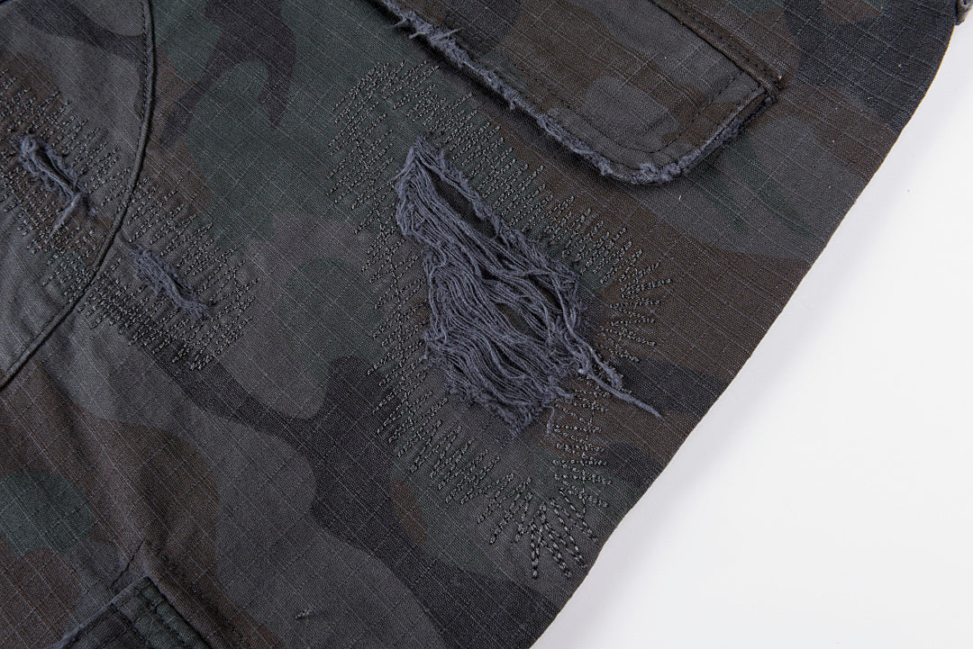 Hellstar Studios Capsule 11Camo Cargo Shorts刺绣工装短裤 - view 9