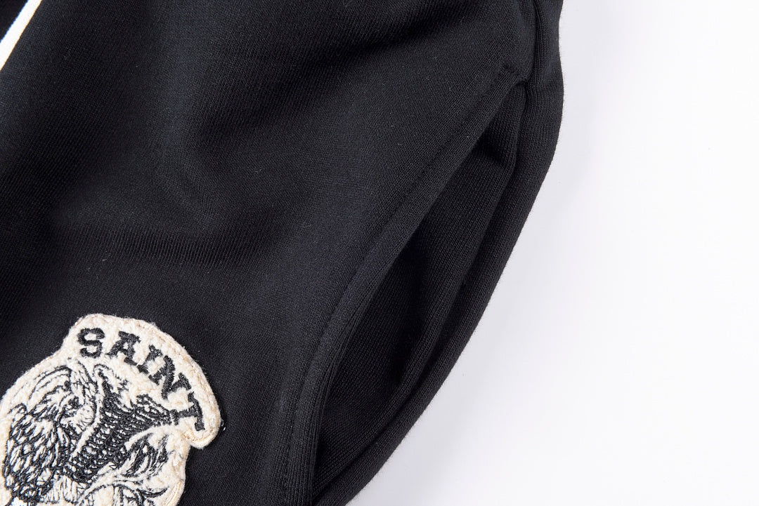 SAINT VANITY ZIP Up Hoodie拉链刺绣套装短裤 - view 8