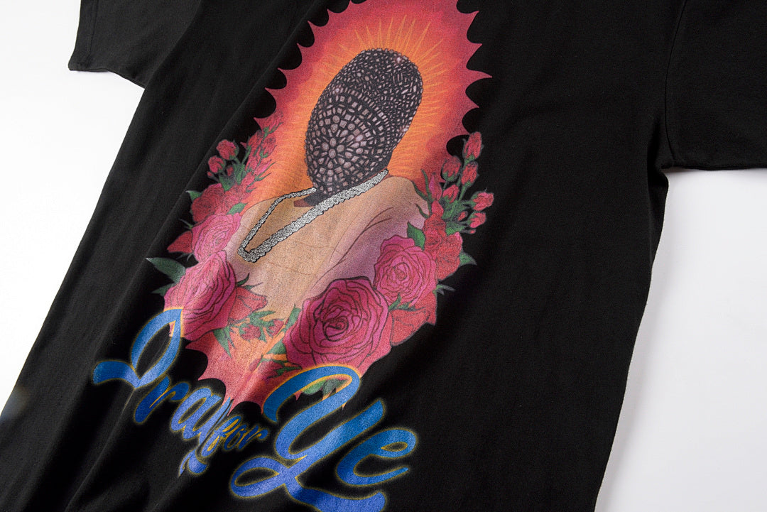HOMME+FEMME Pray for ye rose玫瑰印花潮T - view 5