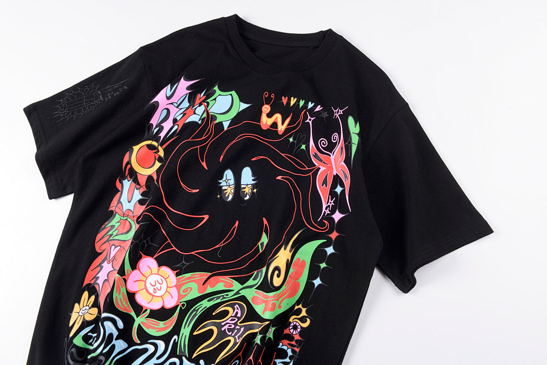 Kanye The Trilogy Continues Hoodie花卉印花潮T - view 8