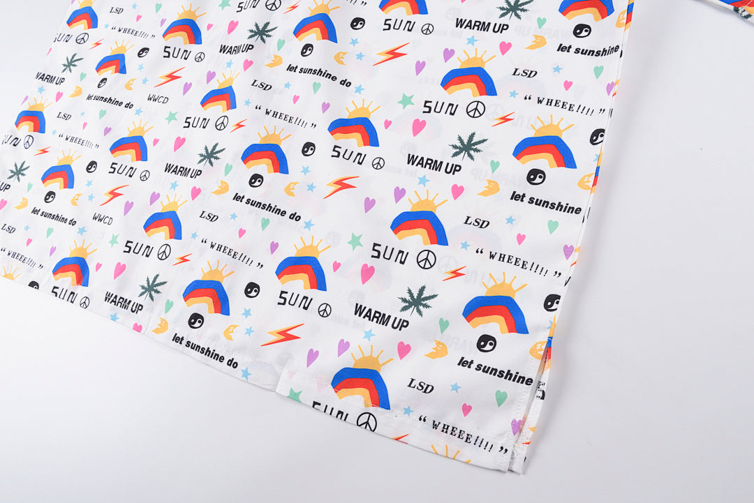 菲董同款CPFM.XYZ crop aloha lsd shirt花卉纽扣衬衫T恤 - view 7
