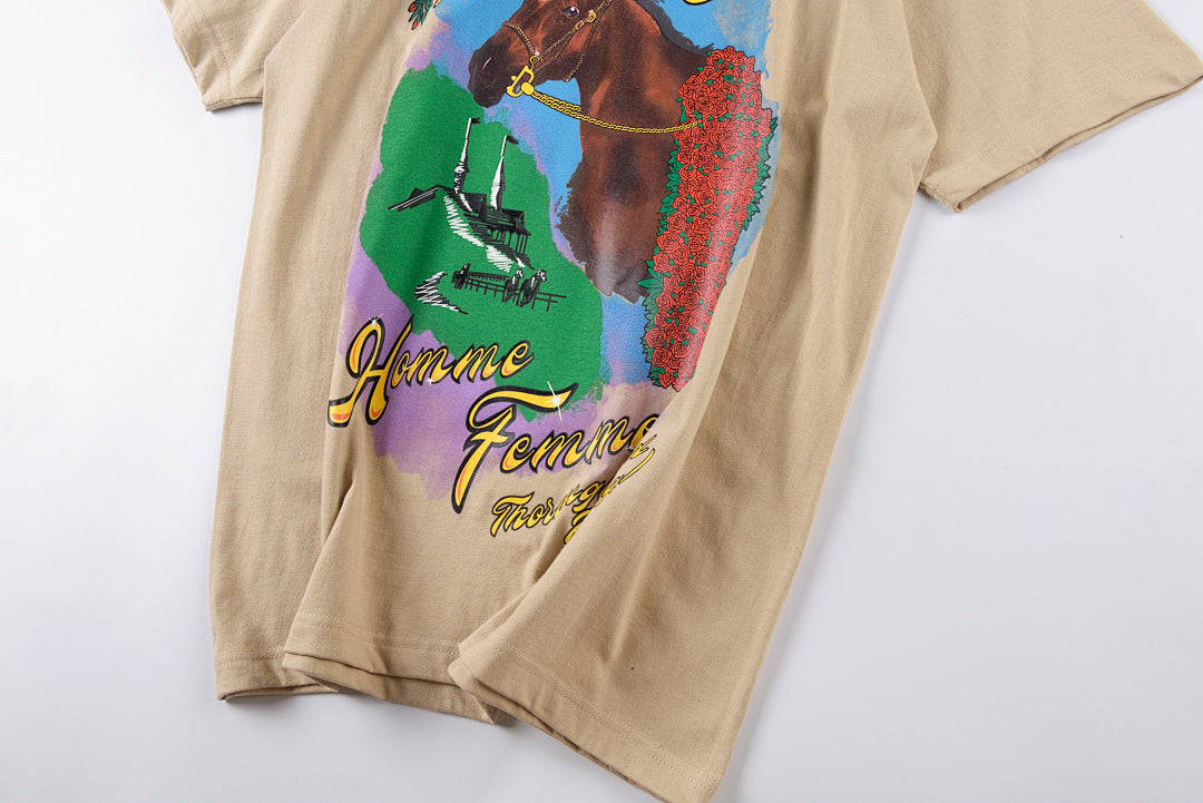 Homme+Femme Tour CHAMPION'S tee木马短袖T恤 - view 7
