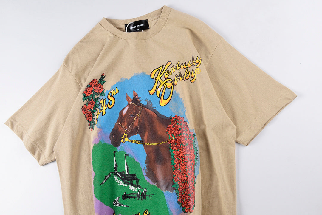 Homme+Femme Tour CHAMPION'S tee木马短袖T恤 - view 8