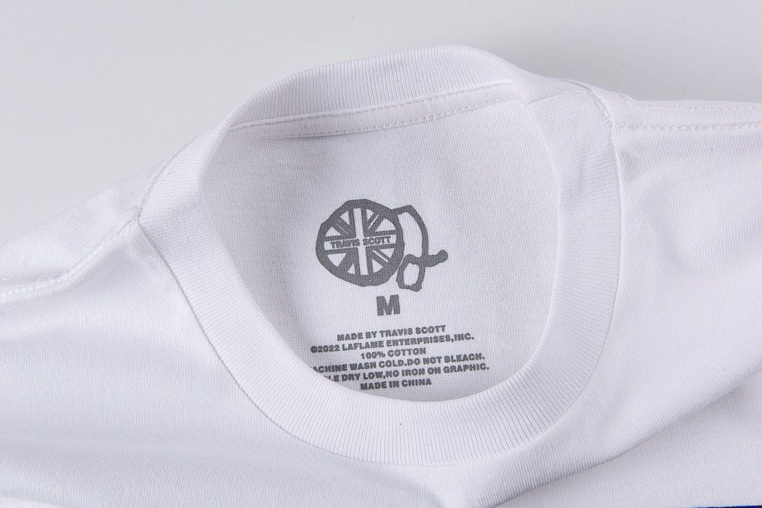 Travis Scott O2 Live Burning Man Tee 周边巡演短T - view 5