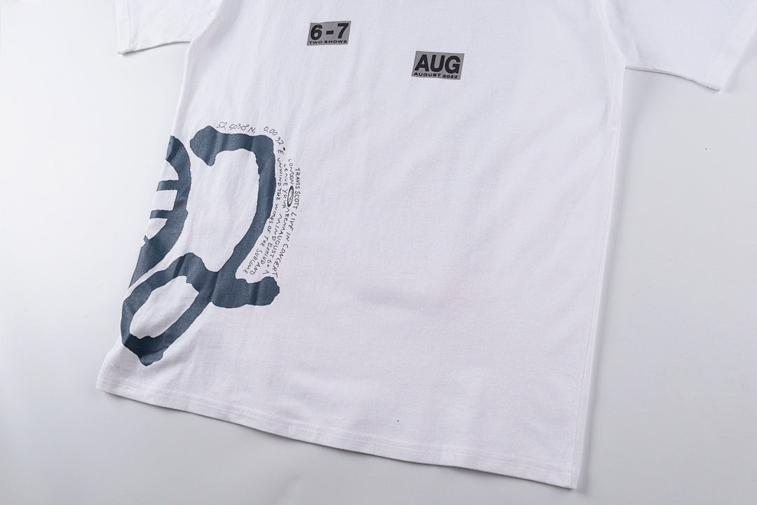 Travis Scott O2 Live Burning Man Tee 周边巡演短T - view 8