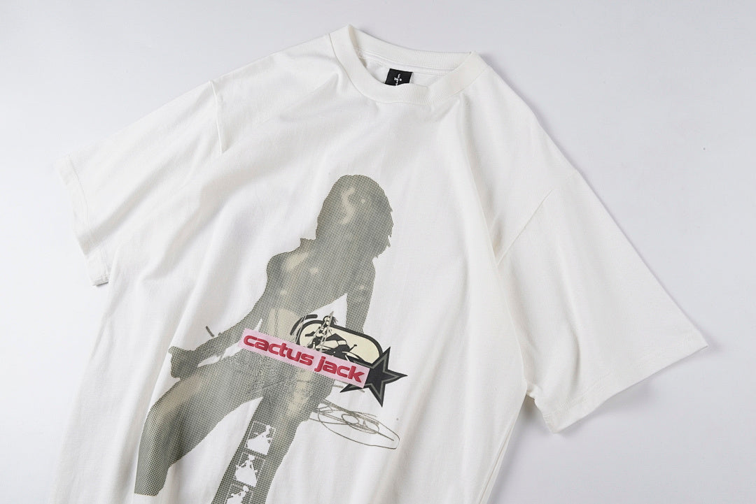 Travis Scott Cactus Jack Digital Girl Tee合作款logo短T - view 5