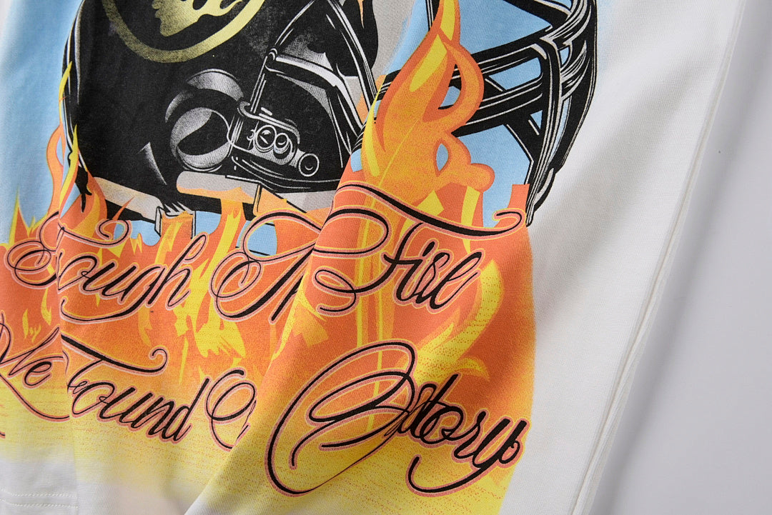 Hellstar Helmet Of Salvation Tee 头盔闪片男女纯棉短T - view 5