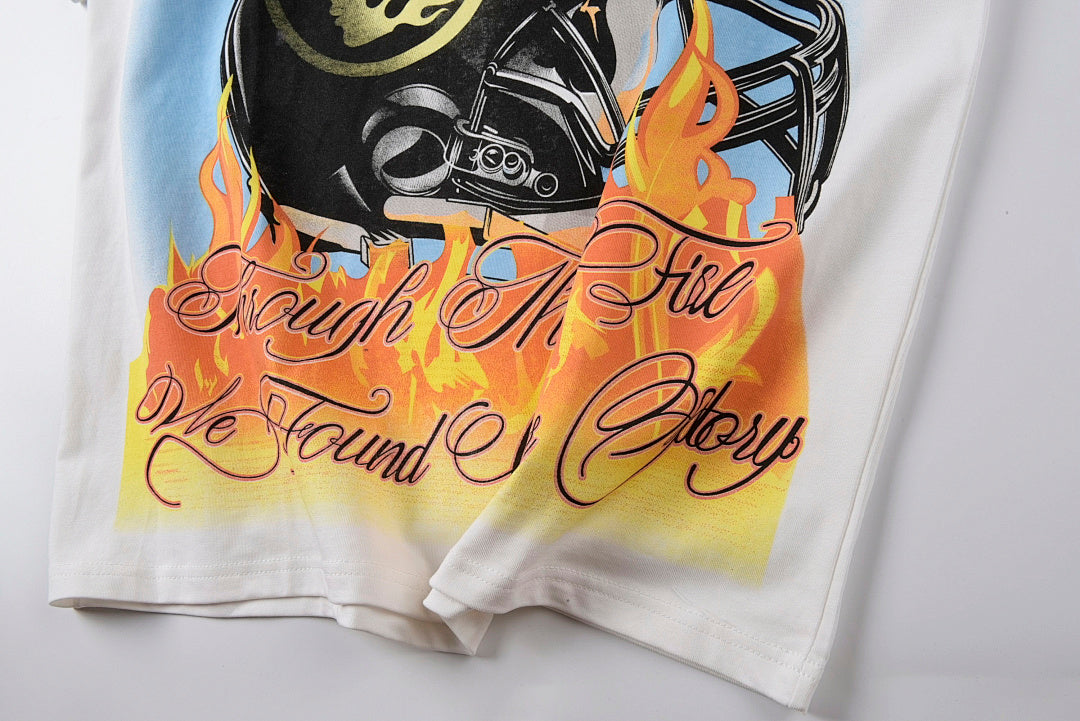 Hellstar Helmet Of Salvation Tee 头盔闪片男女纯棉短T - view 7