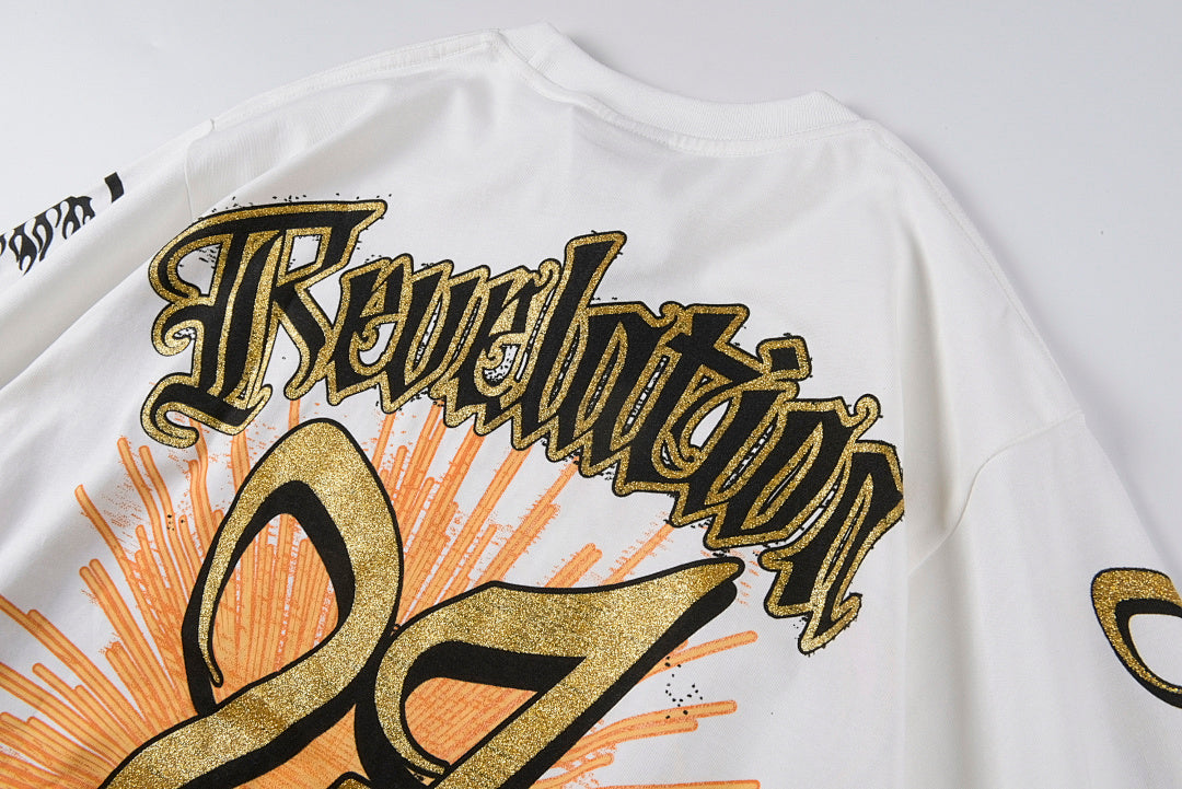 Hellstar Helmet Of Salvation Tee 头盔闪片男女纯棉短T - view 9