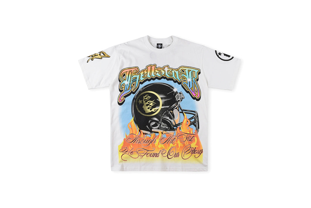 Hellstar Helmet Of Salvation Tee 头盔闪片男女纯棉短T - view 13
