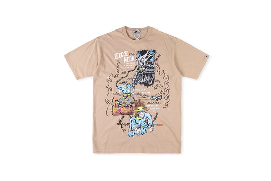 WL潮牌High Noon Alt Faded Brown Tee拿枪骷髅限定短T - view 10