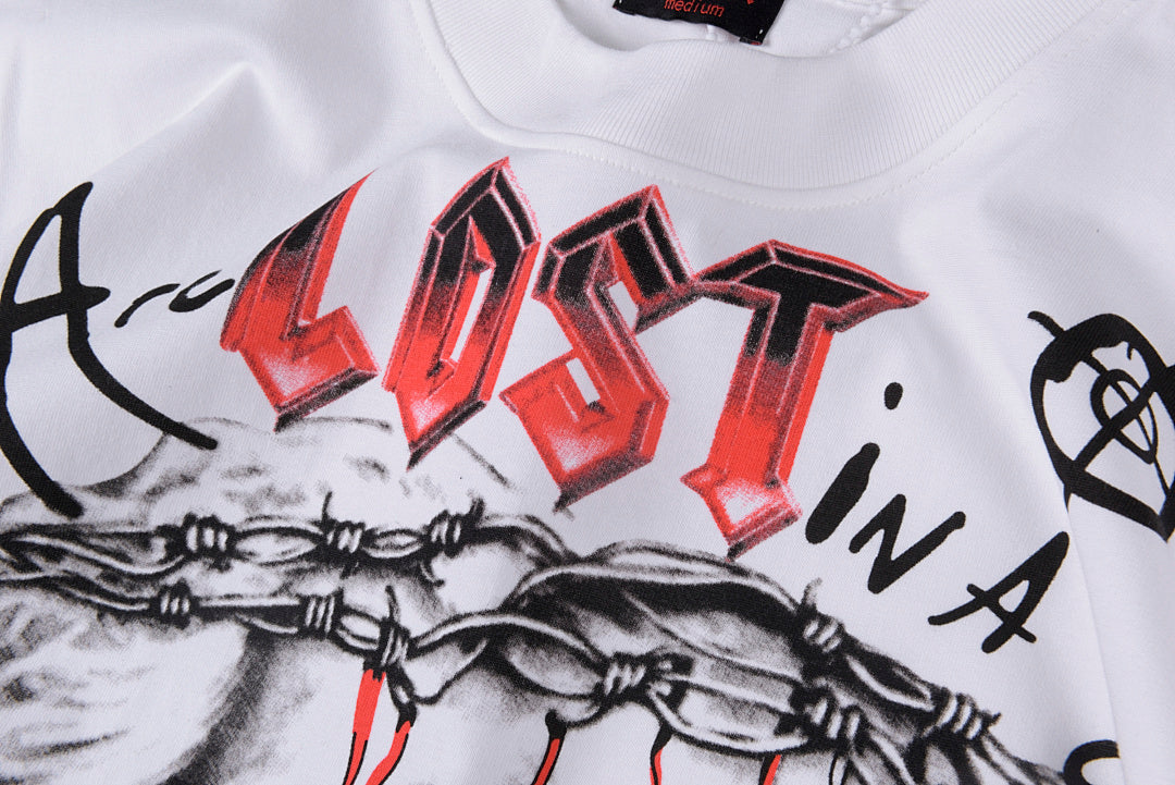Lost intricacy BEN FRANK TEE艺术人像男女休闲短T - view 5