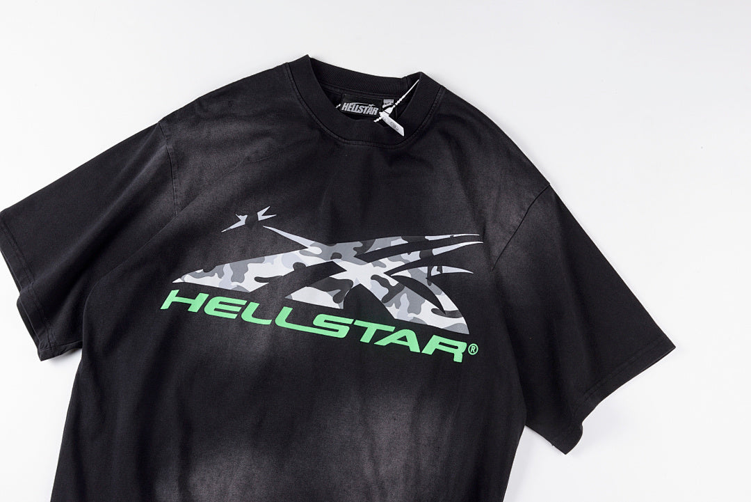 Hellstar Studios Gel Sport Logo tee迷彩印花洗水短T欧美潮 - view 6