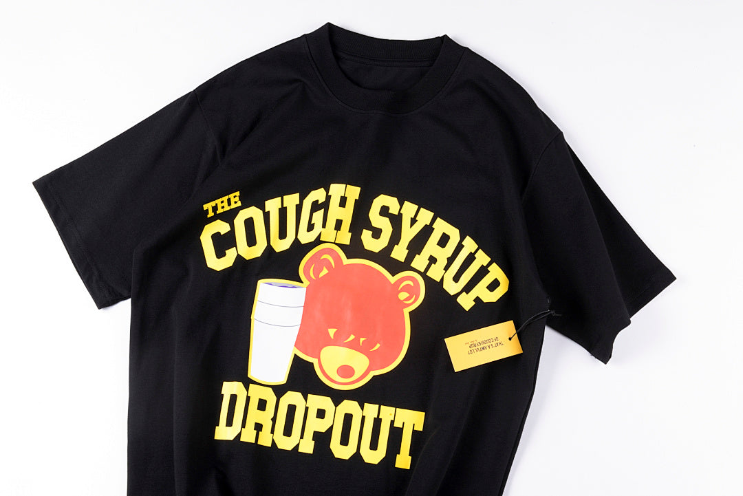 That's A Awful Lot of Cough Syrup潮流熊印花短T - view 6