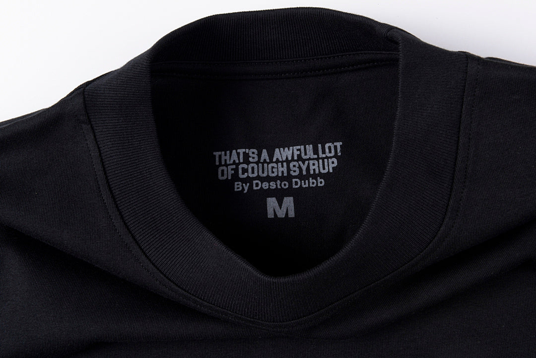 That's A Awful Lot of Cough Syrup字母印花休闲短T - view 4