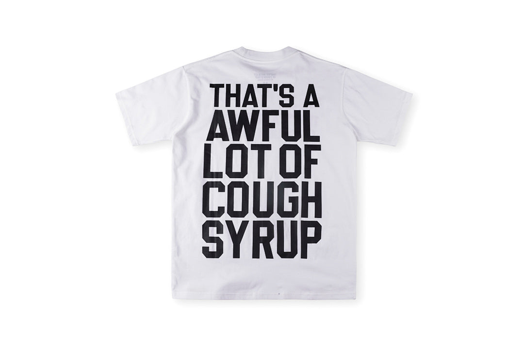 That's A Awful Lot of Cough Syrup字母印花休闲短T - view 13