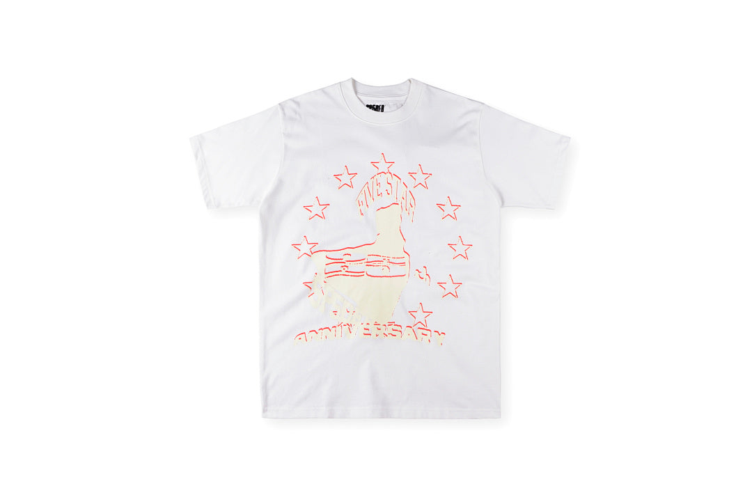 Sp5der worldwide 555555 TEE星星印花休闲短T - view 14