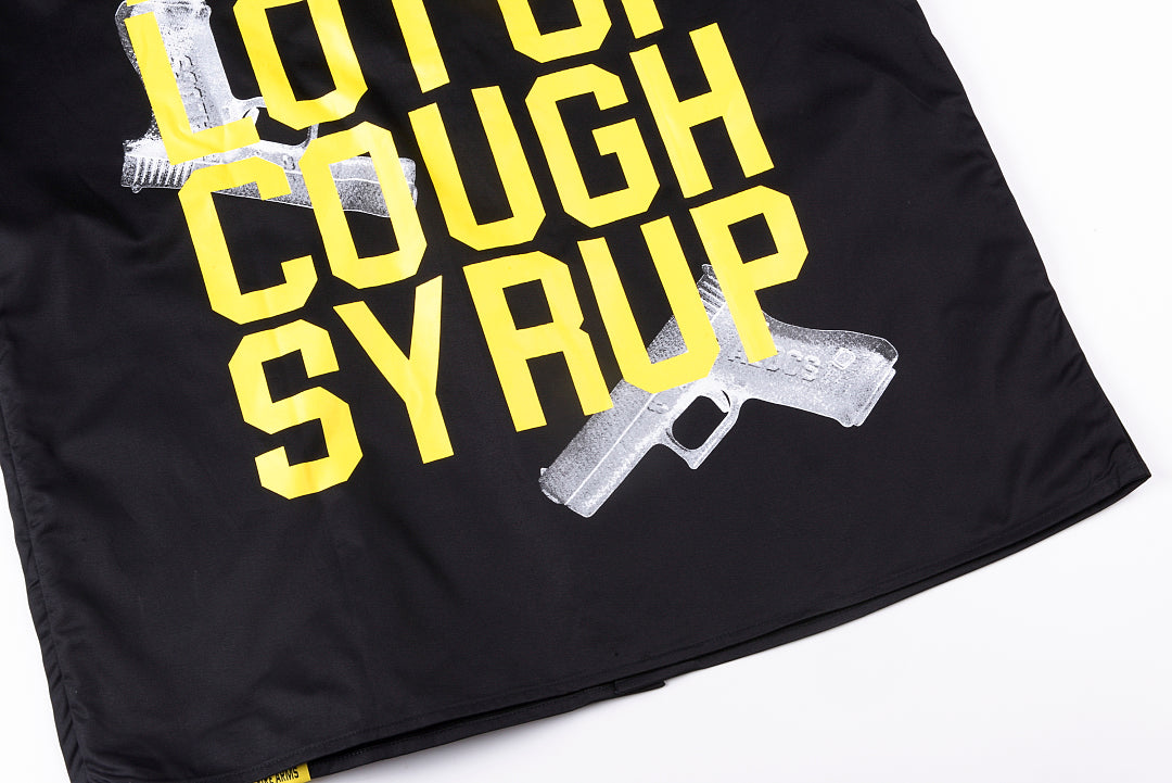 That's A Awful Lot of Cough Syrup手枪字母印花休闲短衬 - view 8