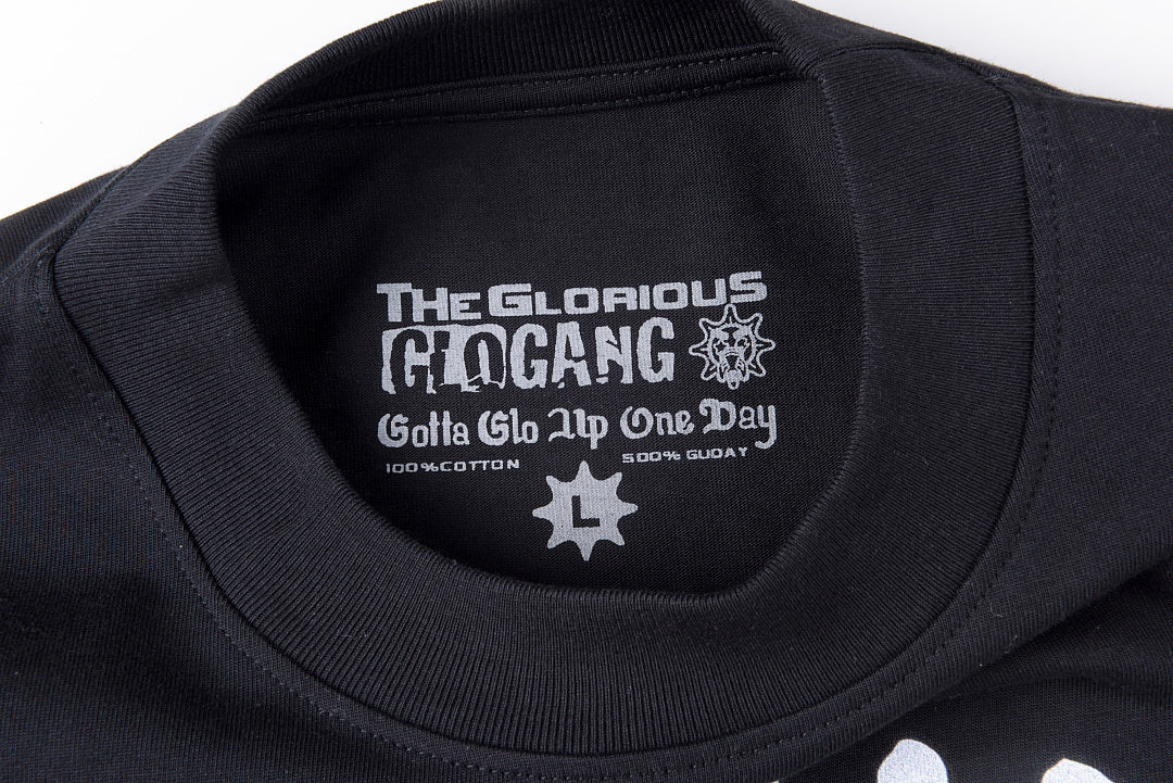 Glo Gang Boyz Worldwide Tee 卡通机枪太阳人像印花短T - view 2